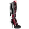 Devious - INDULGE2028 Bottes de plateforme - Noir/Rouge Product image